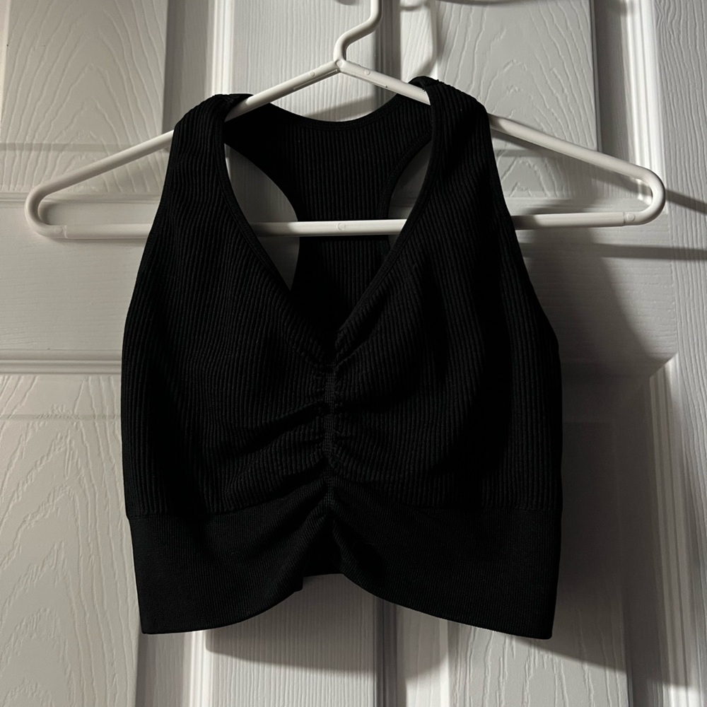 NVGTN Black Cinched Seamless Bra